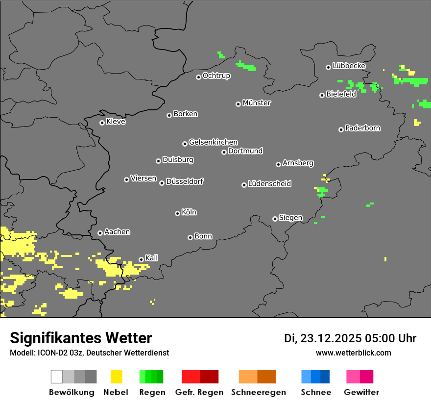 Modellkarten Signifikantes Wetter
