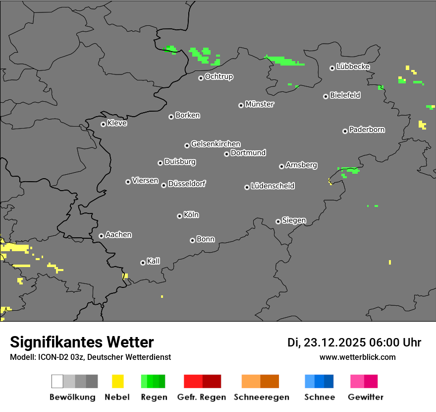 Modellkarten Signifikantes Wetter
