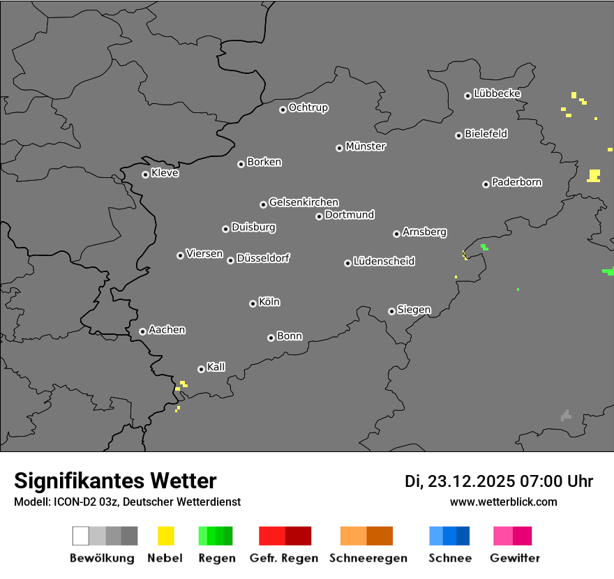 Modellkarten Signifikantes Wetter