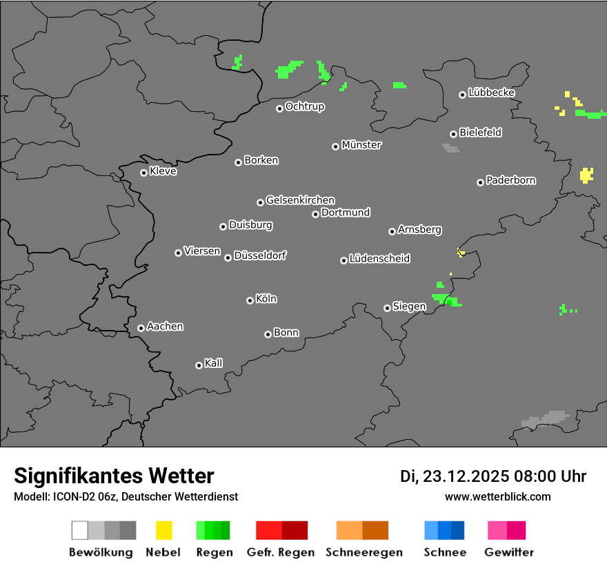Modellkarten Signifikantes Wetter