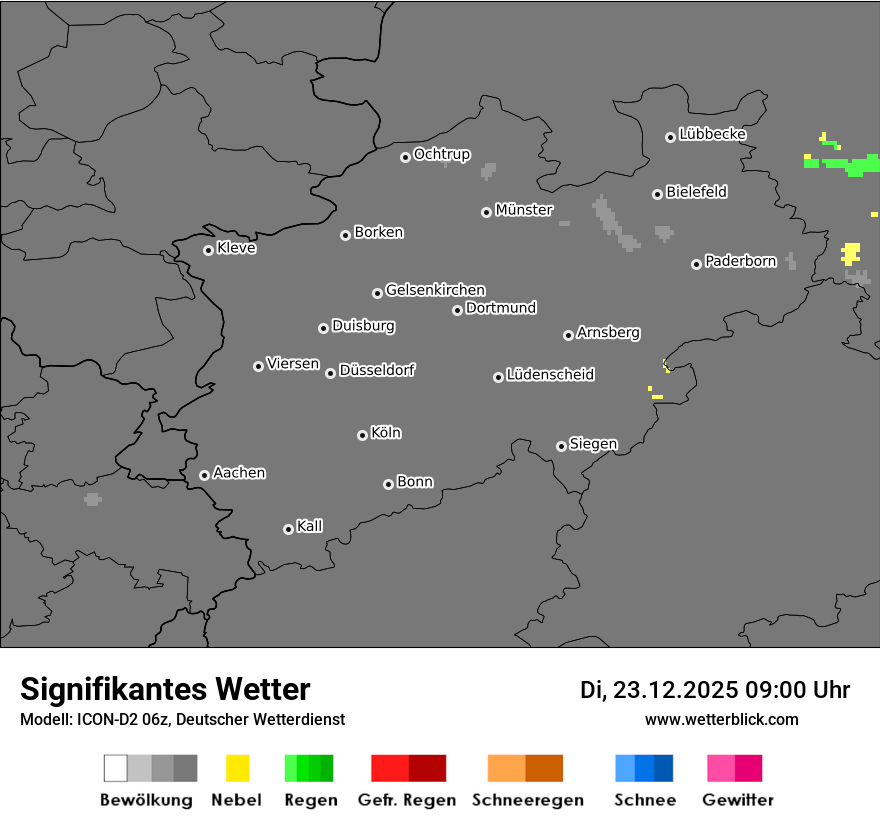 Modellkarten Signifikantes Wetter