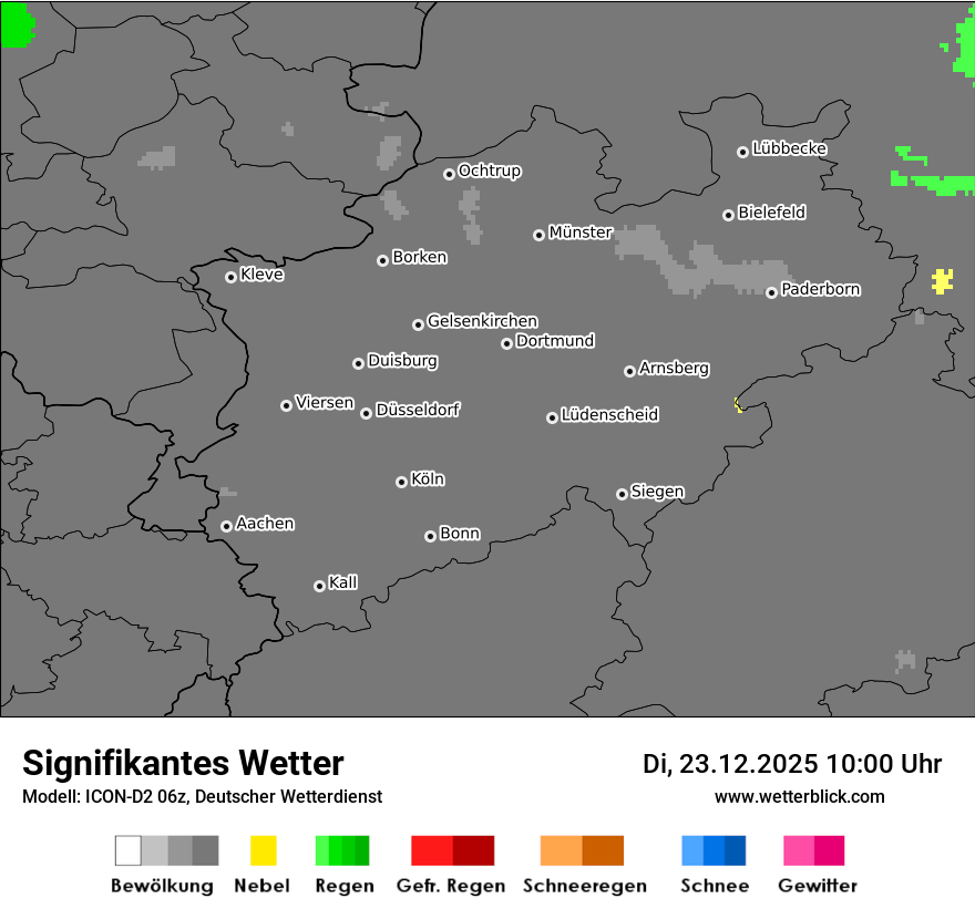 Modellkarten Signifikantes Wetter
