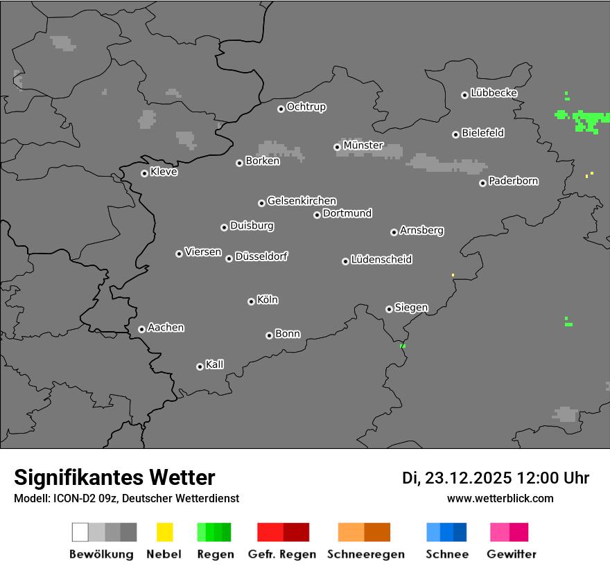 Modellkarten Signifikantes Wetter