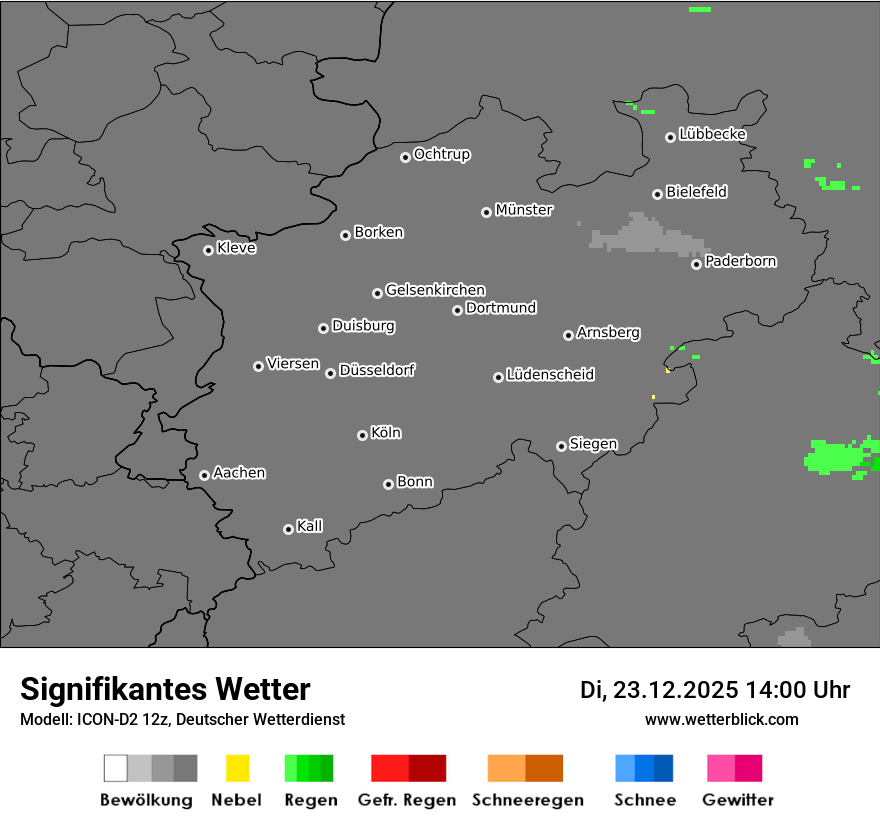 Modellkarten Signifikantes Wetter