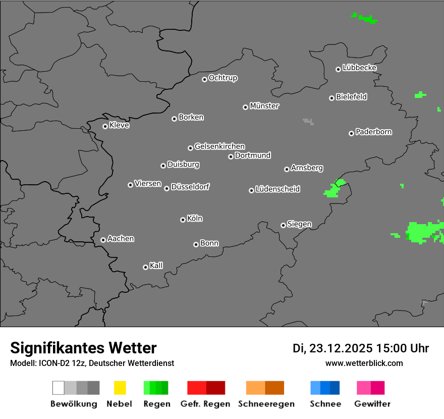 Modellkarten Signifikantes Wetter