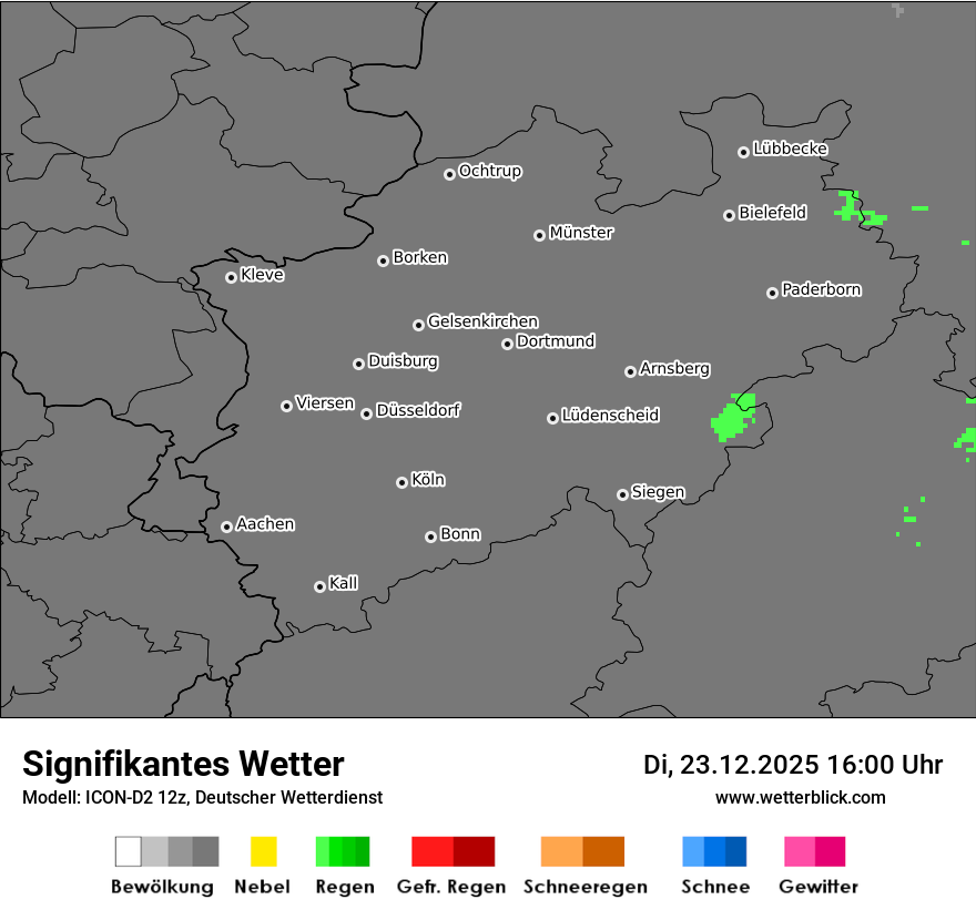 Modellkarten Signifikantes Wetter