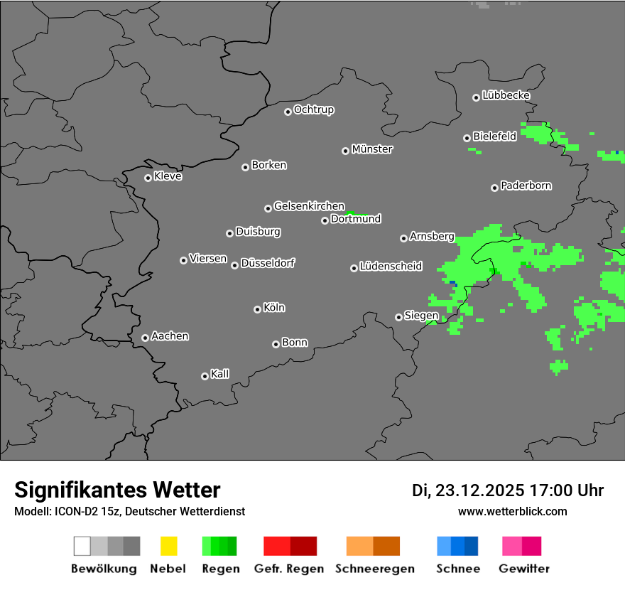 Modellkarten Signifikantes Wetter
