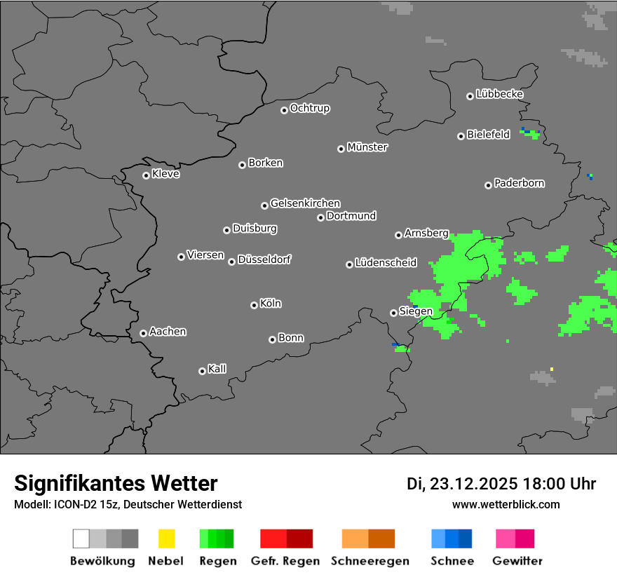 Modellkarten Signifikantes Wetter