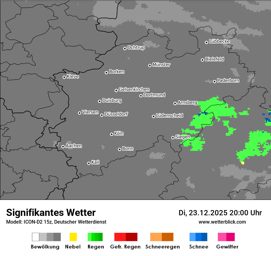Modellkarten Signifikantes Wetter