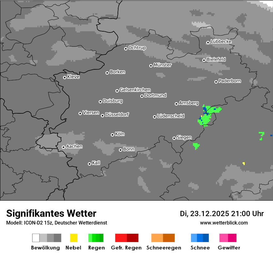 Modellkarten Signifikantes Wetter