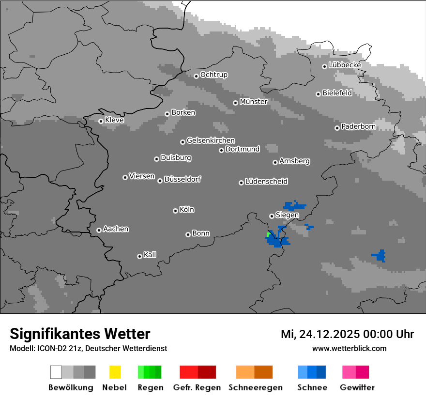Modellkarten Signifikantes Wetter