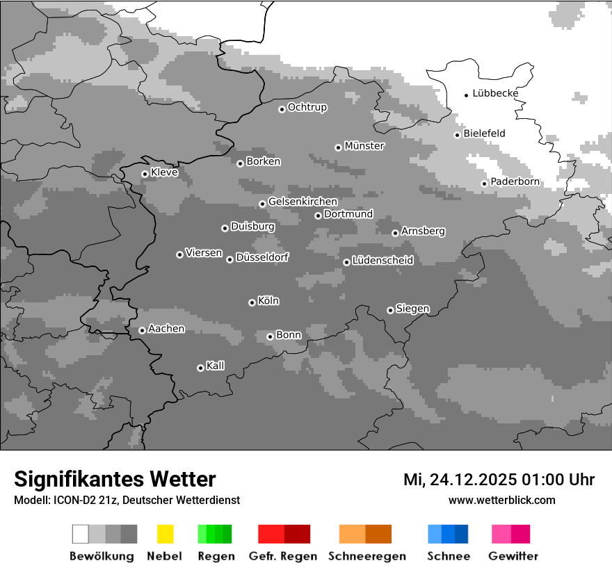 Modellkarten Signifikantes Wetter