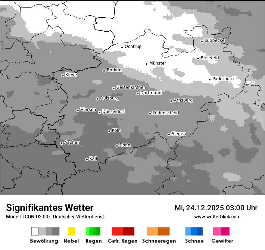 Modellkarten Signifikantes Wetter
