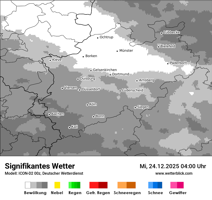 Modellkarten Signifikantes Wetter