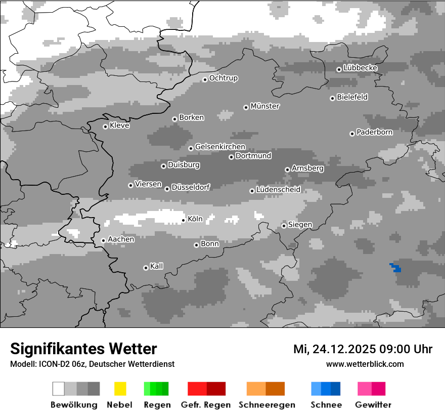 Modellkarten Signifikantes Wetter