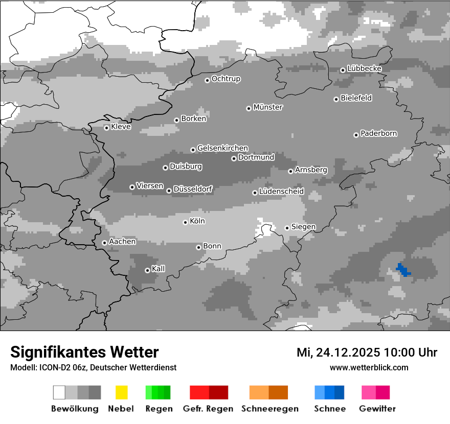 Modellkarten Signifikantes Wetter