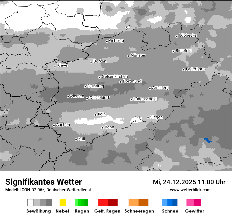 Modellkarten Signifikantes Wetter