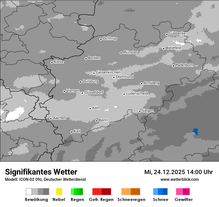 Modellkarten Signifikantes Wetter