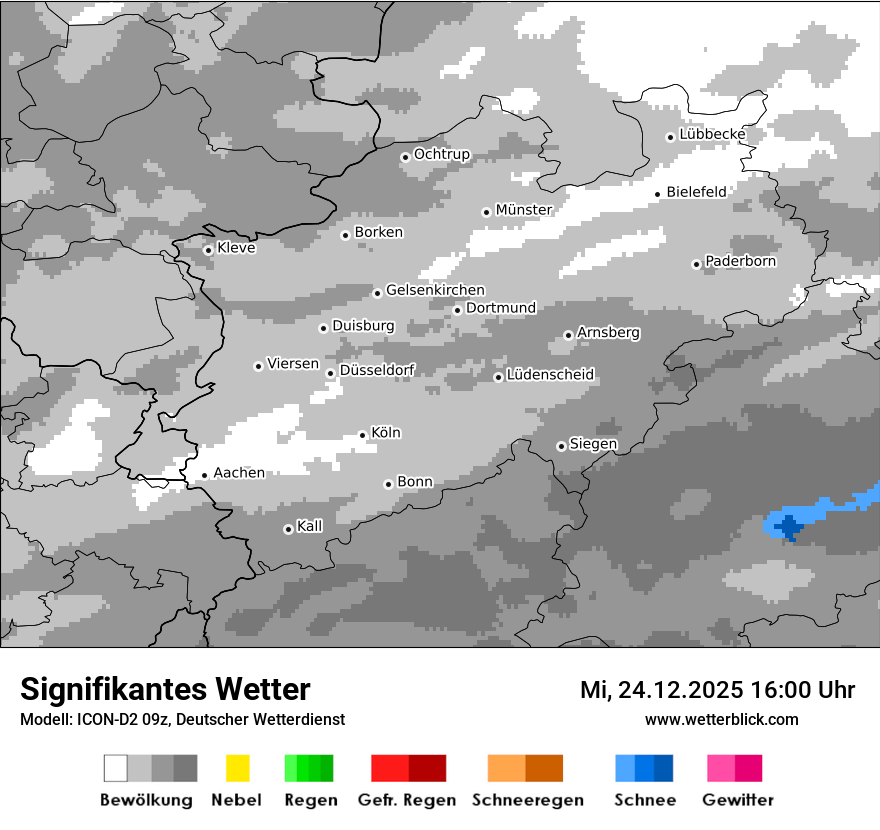 Modellkarten Signifikantes Wetter