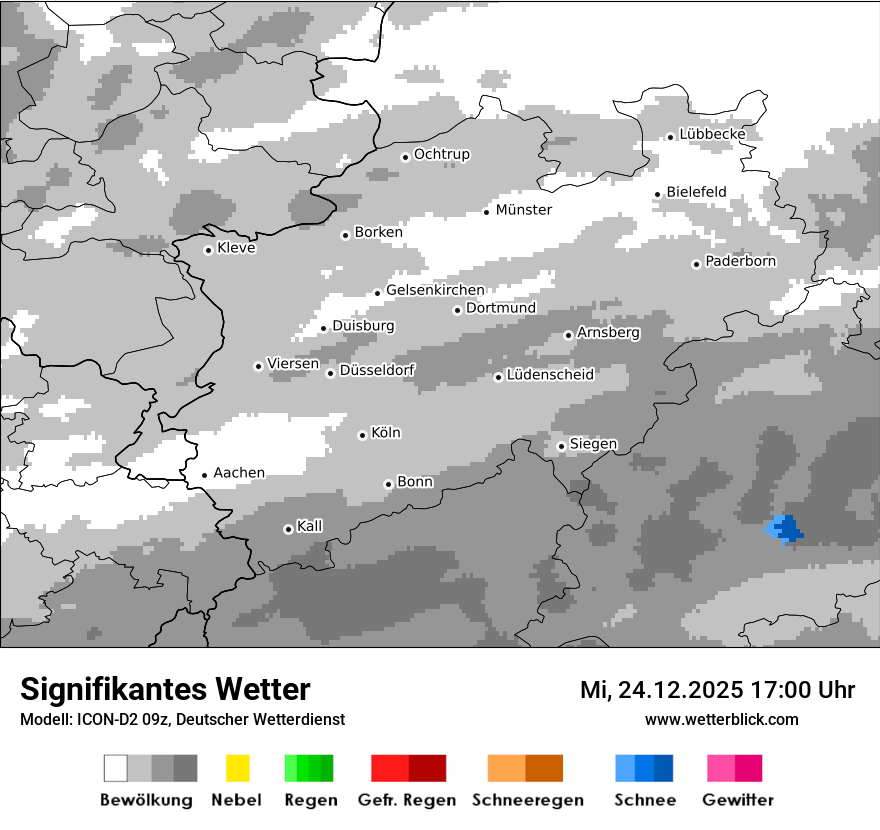 Modellkarten Signifikantes Wetter