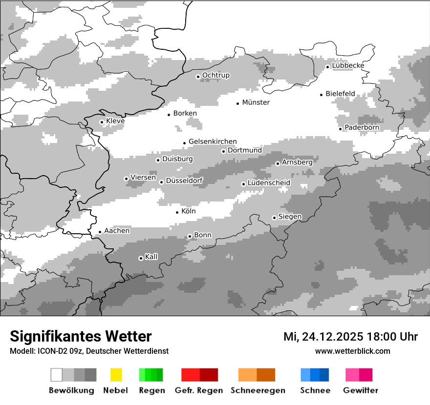 Modellkarten Signifikantes Wetter