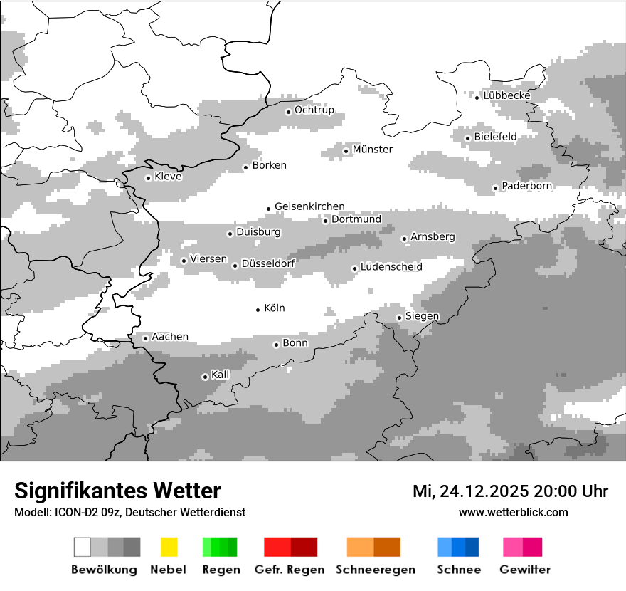 Modellkarten Signifikantes Wetter
