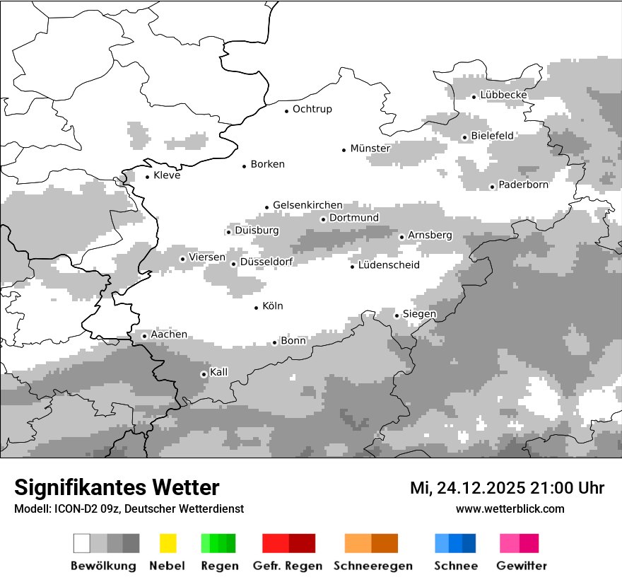 Modellkarten Signifikantes Wetter