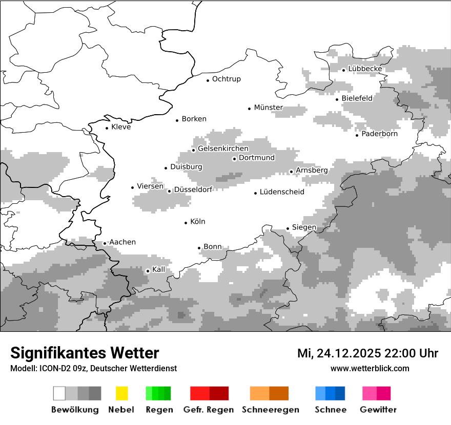 Modellkarten Signifikantes Wetter
