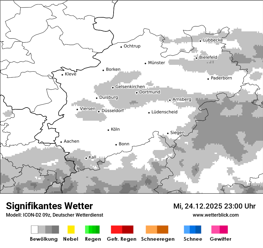 Modellkarten Signifikantes Wetter