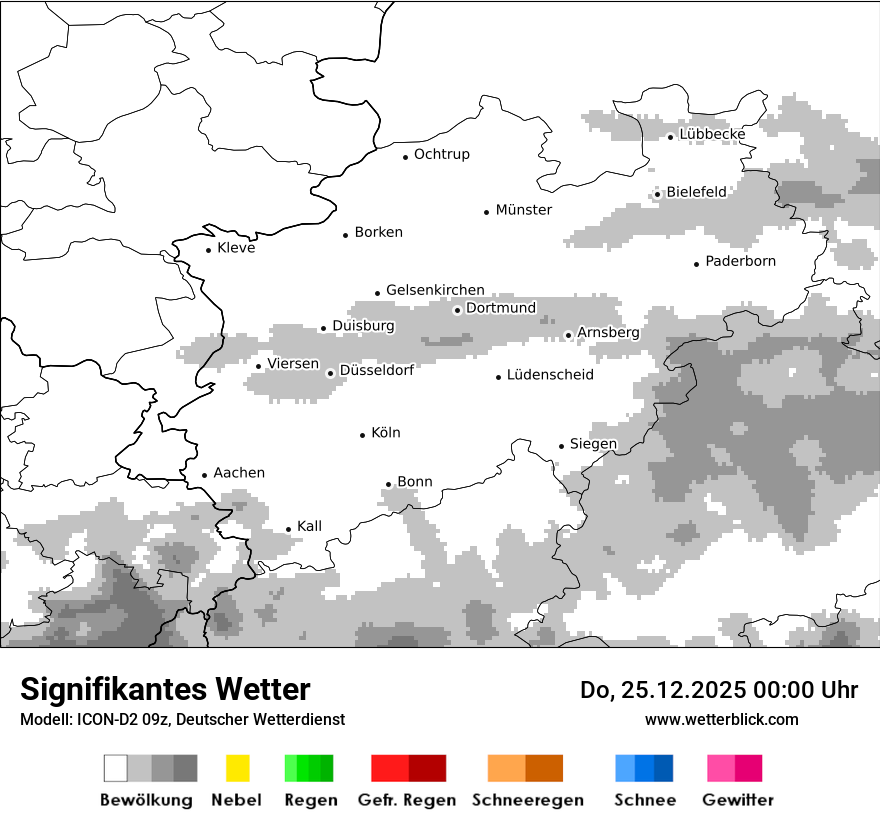Modellkarten Signifikantes Wetter