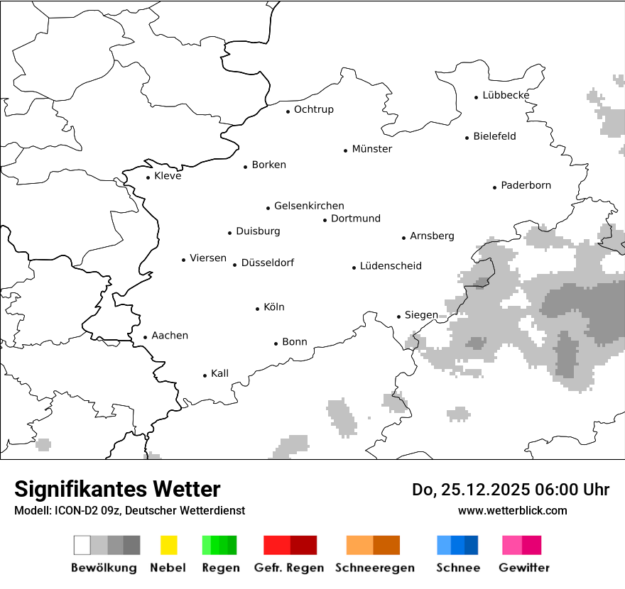 Modellkarten Signifikantes Wetter