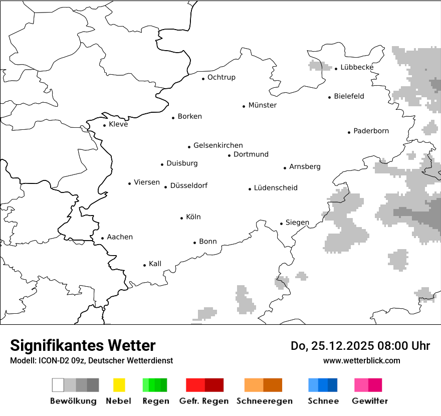 Modellkarten Signifikantes Wetter
