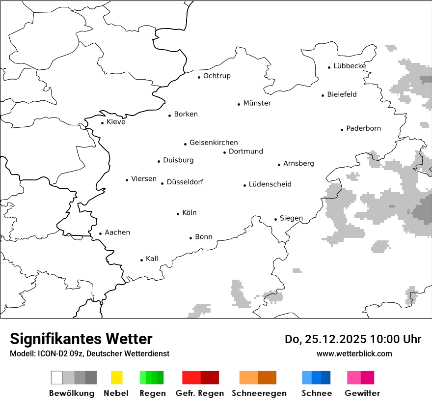 Modellkarten Signifikantes Wetter
