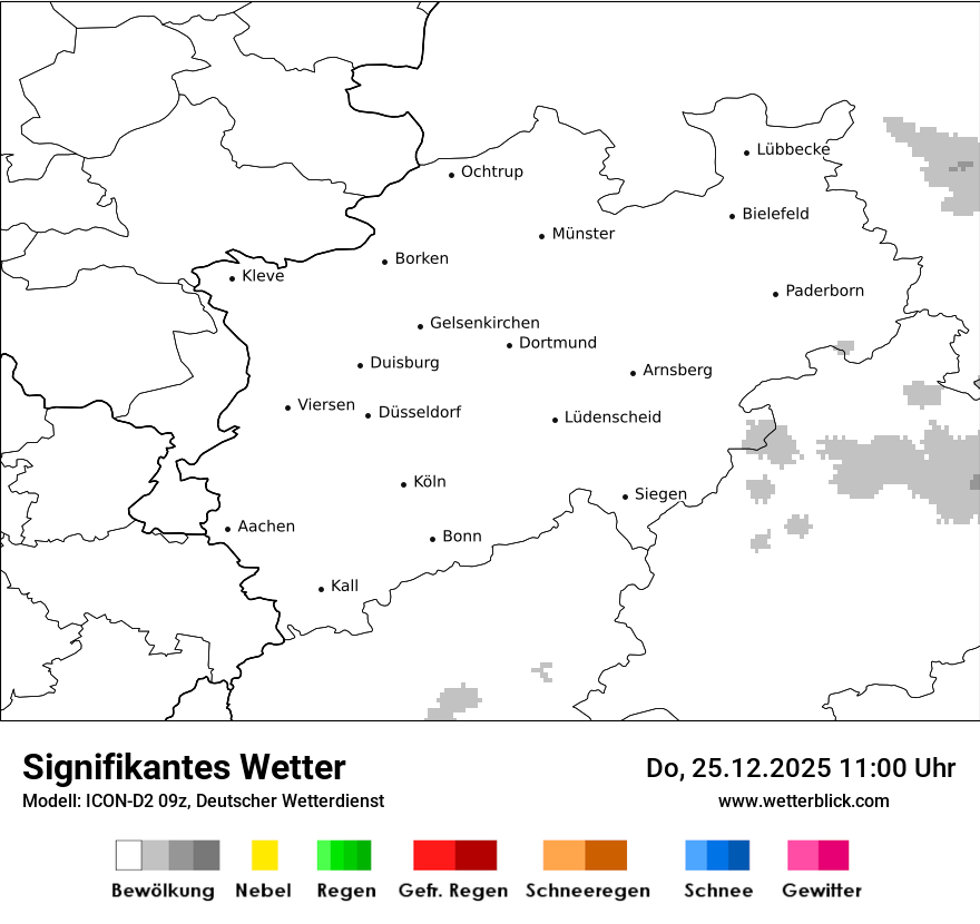 Modellkarten Signifikantes Wetter
