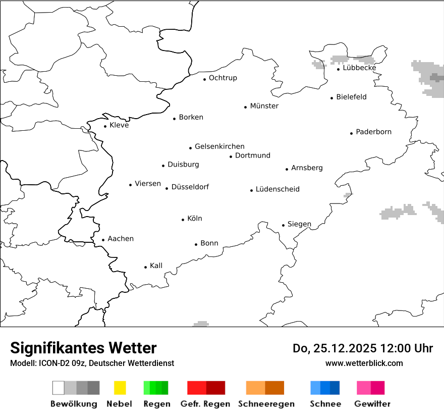 Modellkarten Signifikantes Wetter