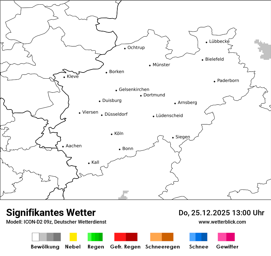 Modellkarten Signifikantes Wetter