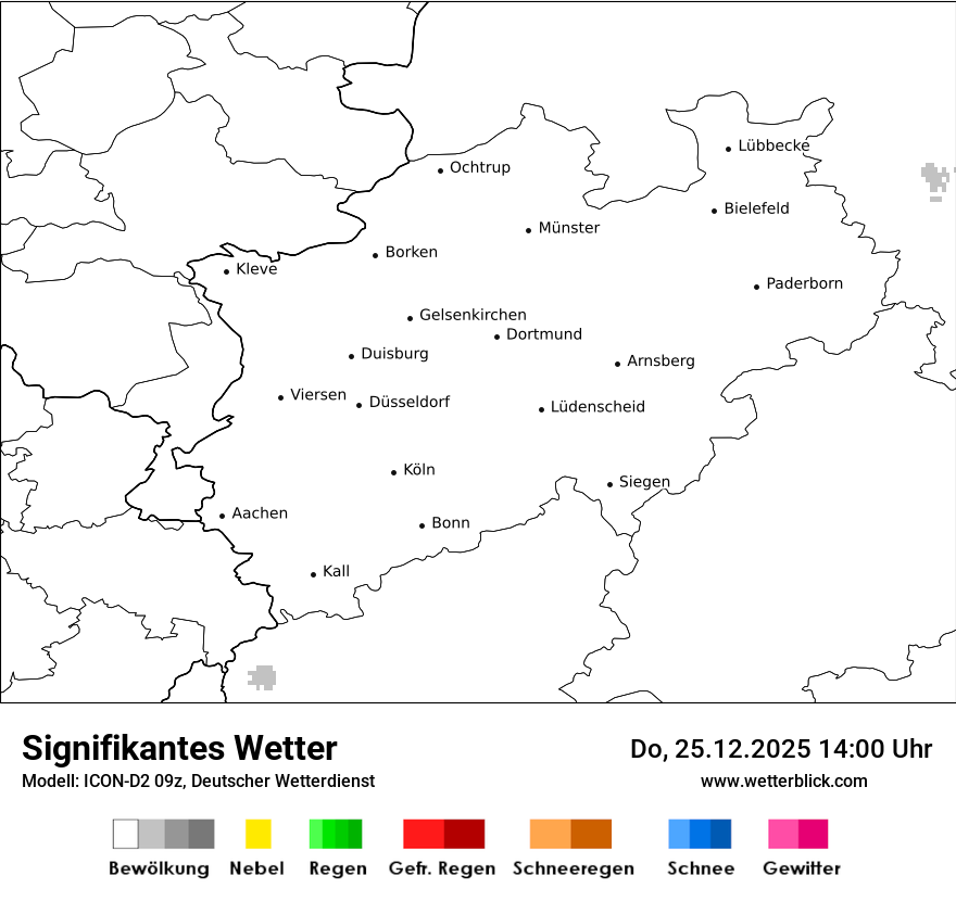 Modellkarten Signifikantes Wetter