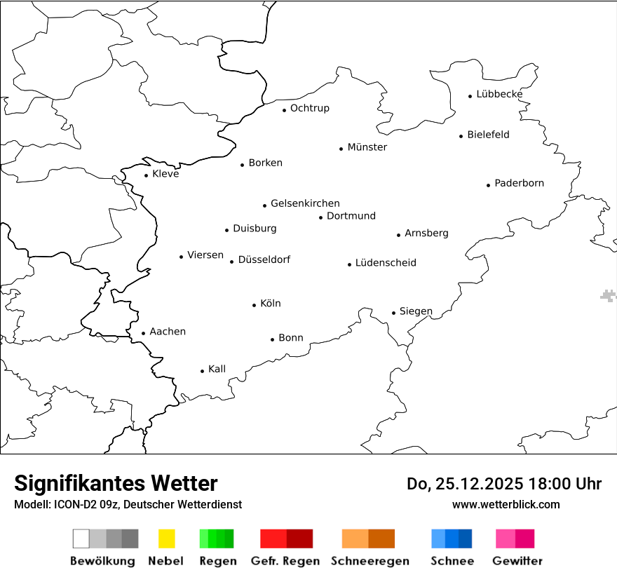 Modellkarten Signifikantes Wetter