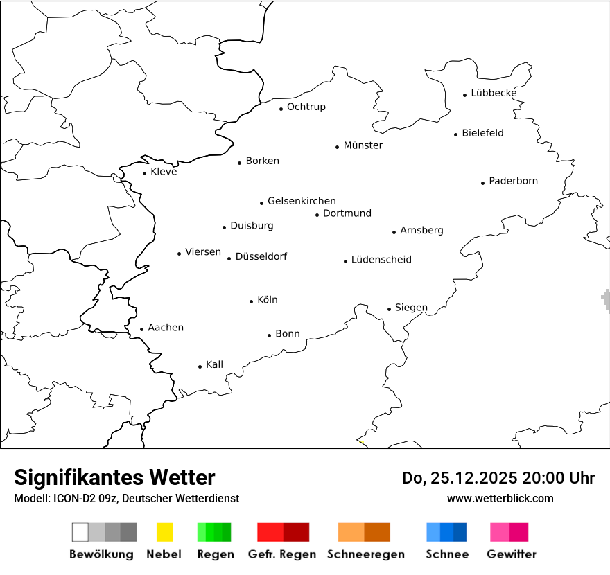 Modellkarten Signifikantes Wetter