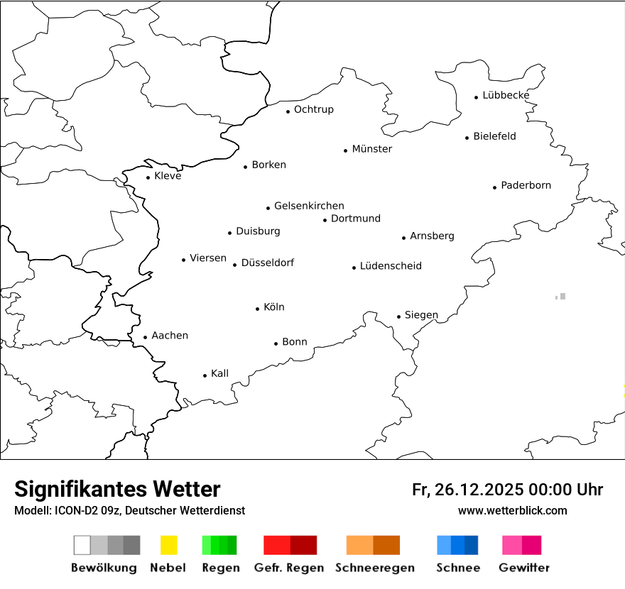 Modellkarten Signifikantes Wetter