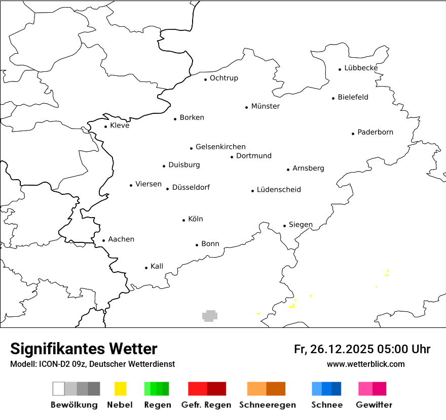 Modellkarten Signifikantes Wetter