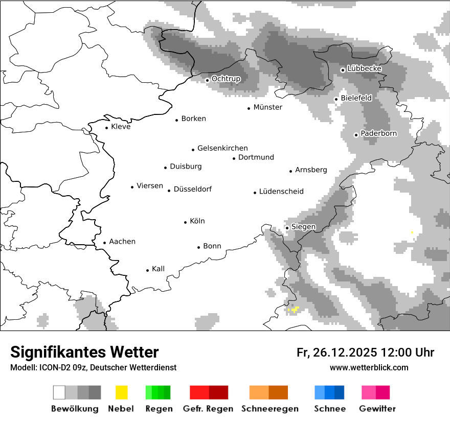 Modellkarten Signifikantes Wetter