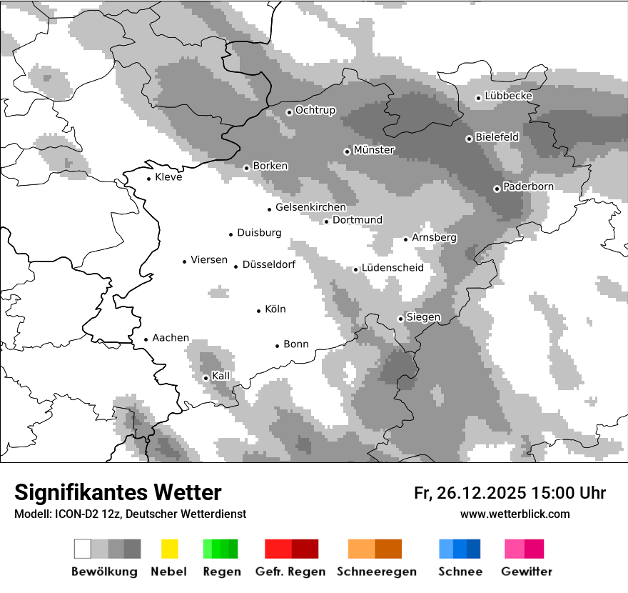 Modellkarten Signifikantes Wetter