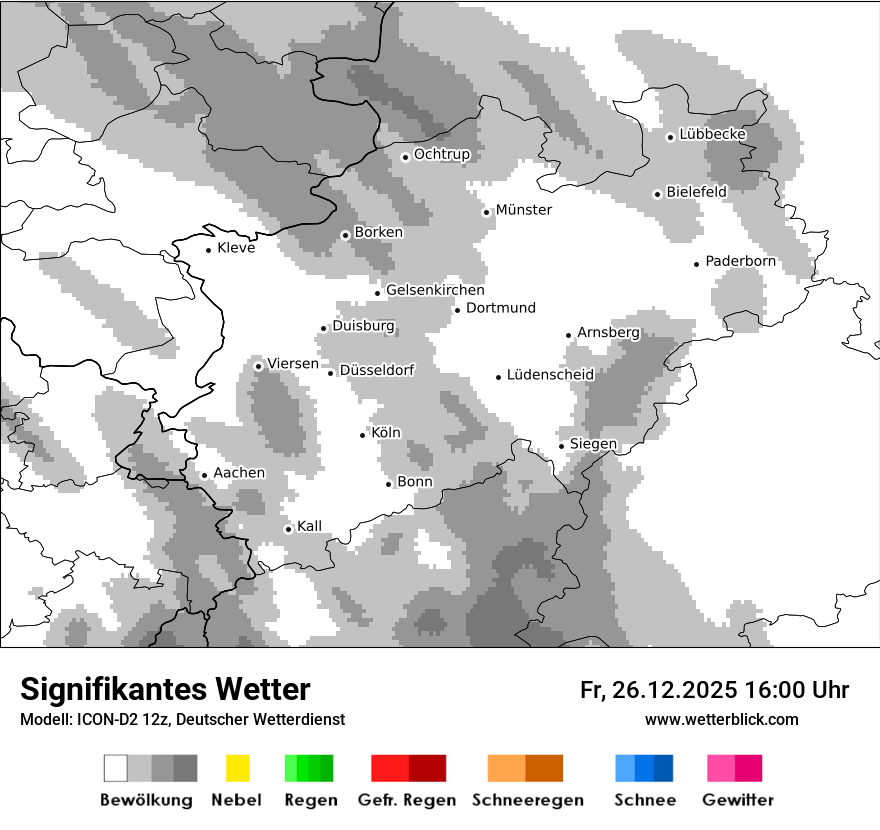 Modellkarten Signifikantes Wetter