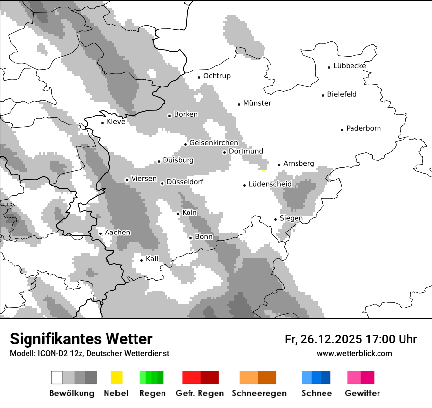 Modellkarten Signifikantes Wetter