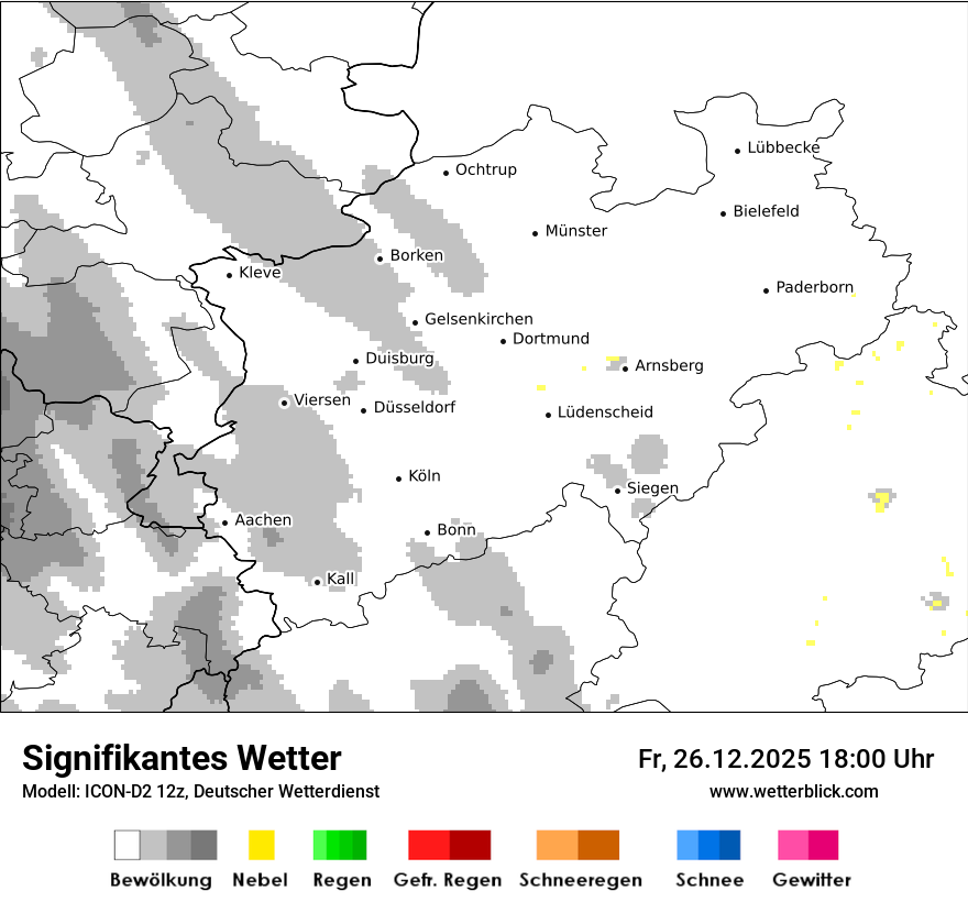 Modellkarten Signifikantes Wetter
