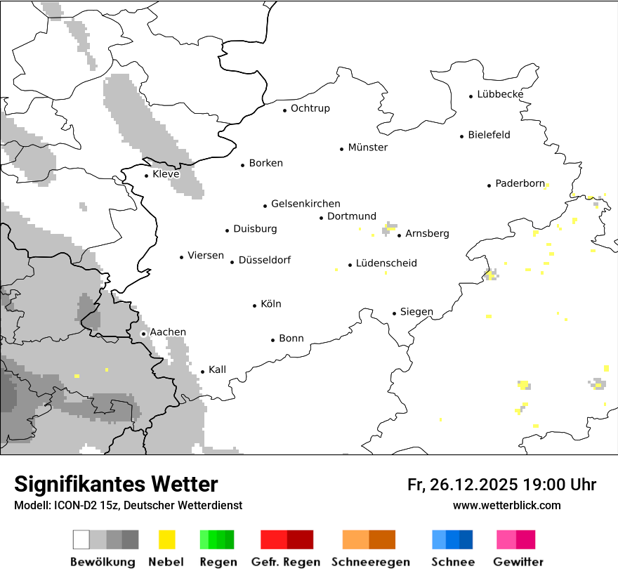 Modellkarten Signifikantes Wetter