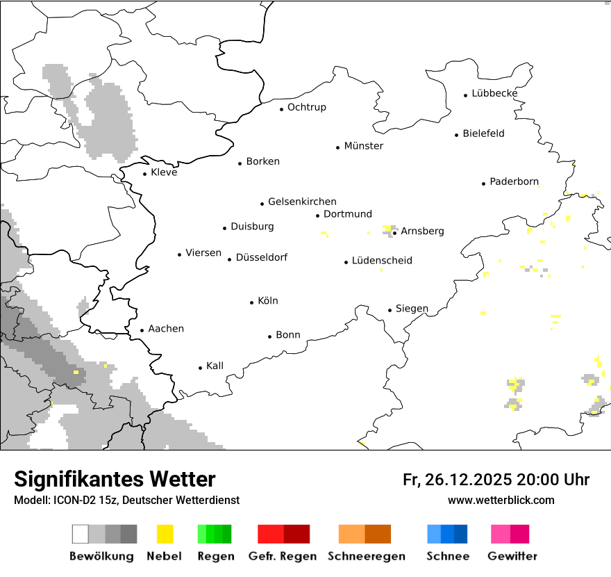 Modellkarten Signifikantes Wetter