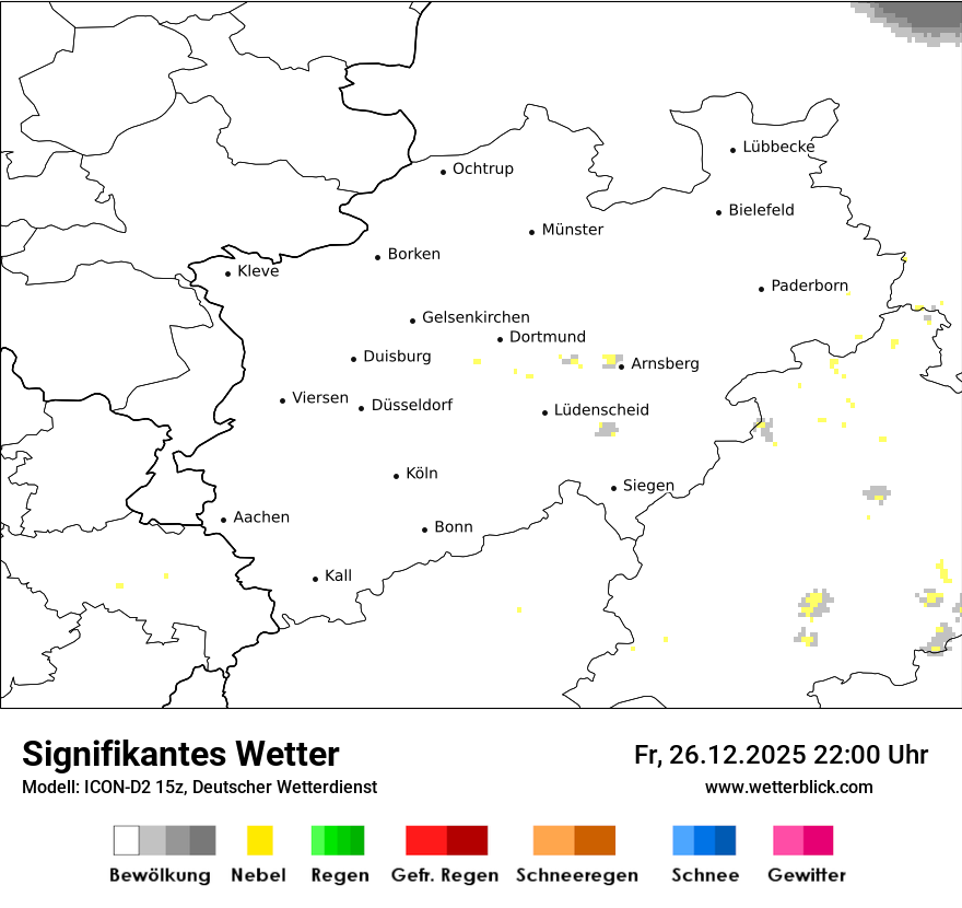 Modellkarten Signifikantes Wetter