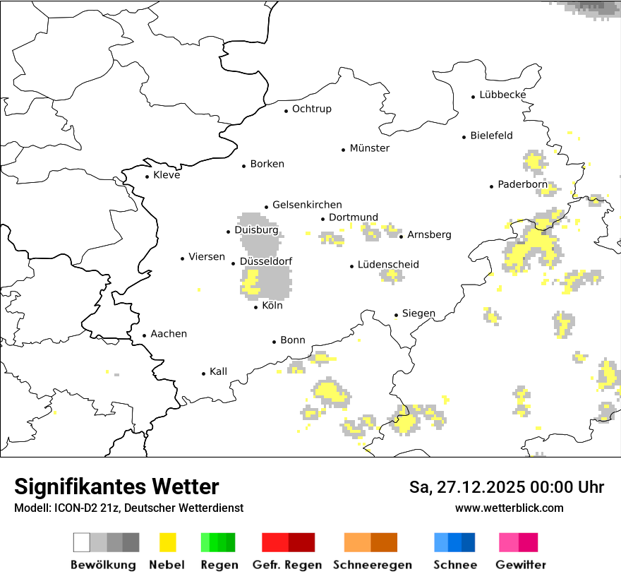 Modellkarten Signifikantes Wetter